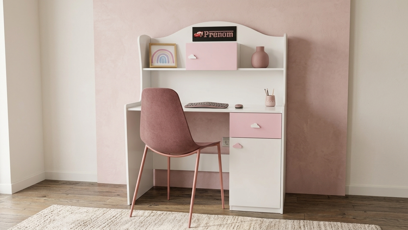  Bureau avec dessus 